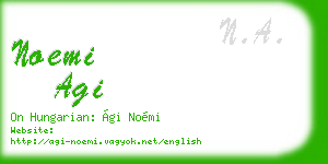 noemi agi business card